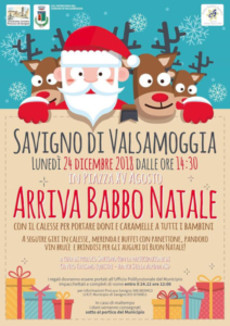 Arriva Babbo Natale @ Savigno di Valsamoggia (BO)