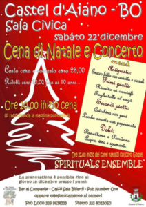Cena di Natale e Concerto @ Castel d'Aiano (BO)