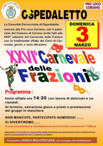 XXVI° Carnevale delle Frazioni @ Ospedaletto, Coriano RN
